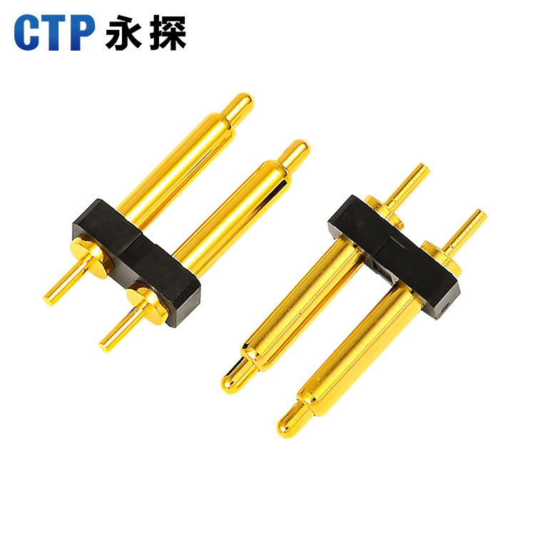 定 單排2Pin pogopin通訊連接器探針汽車(chē)光纖導電針彈簧觸點(diǎn)頂針