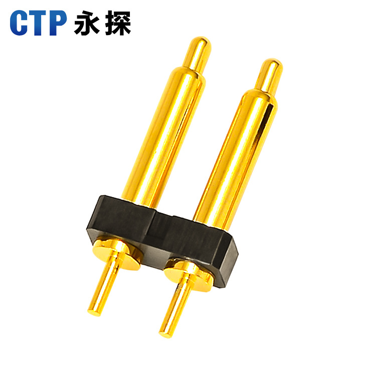 定 單排2Pin pogopin通訊連接器探針汽車(chē)光纖導電針彈簧觸點(diǎn)頂針